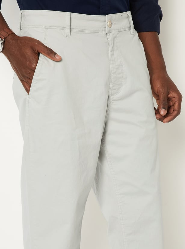Men Soft Touch Regular Fit Twill Pants