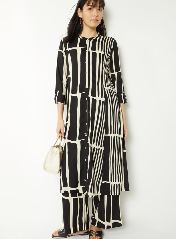 Women Printed Straight Palazzo Set