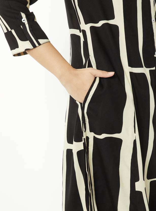 Women Printed Straight Palazzo Set