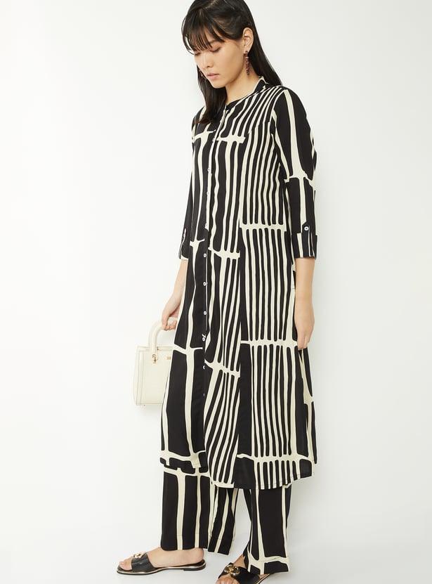 Women Printed Straight Palazzo Set