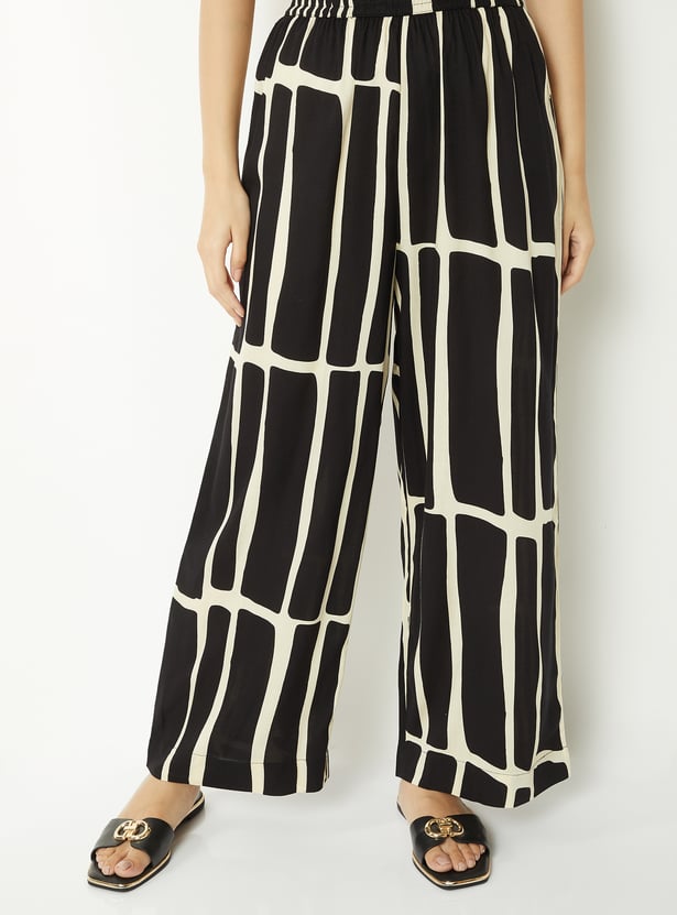 Women Printed Straight Palazzo Set
