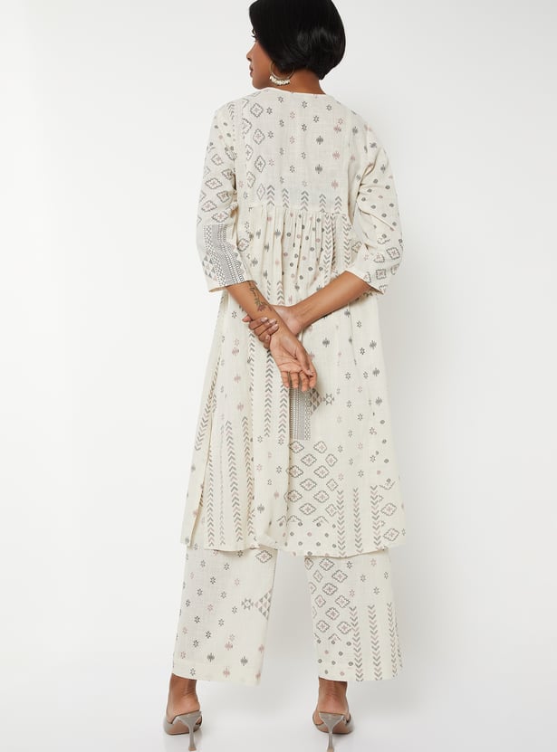 Women Printed Straight Kurta Set