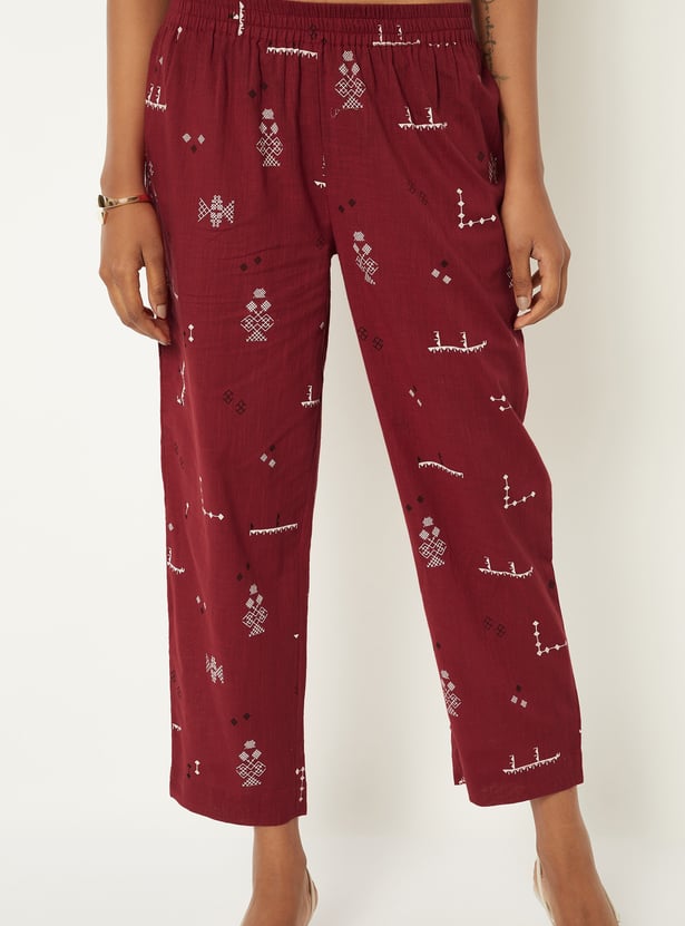 Women Printed Kalidar Kurta Set