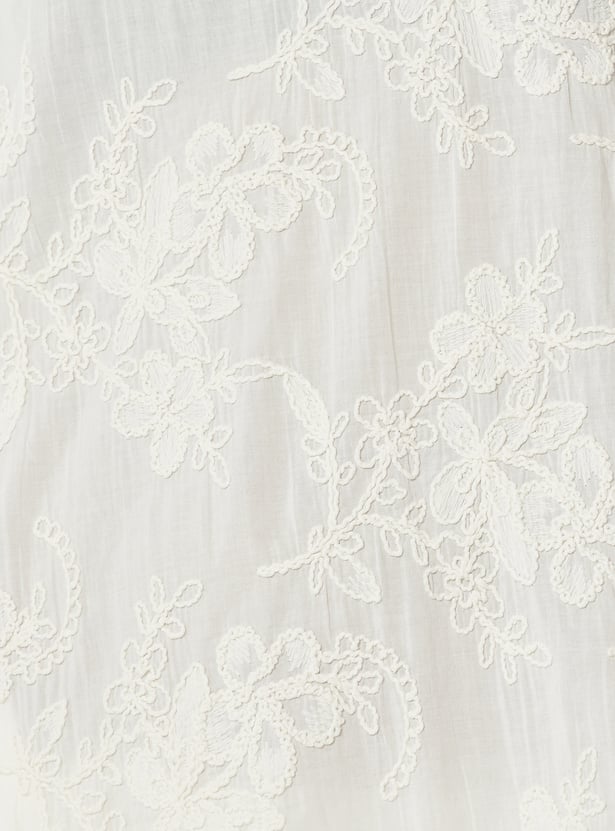 Women Embroidered Straight Kurta Set