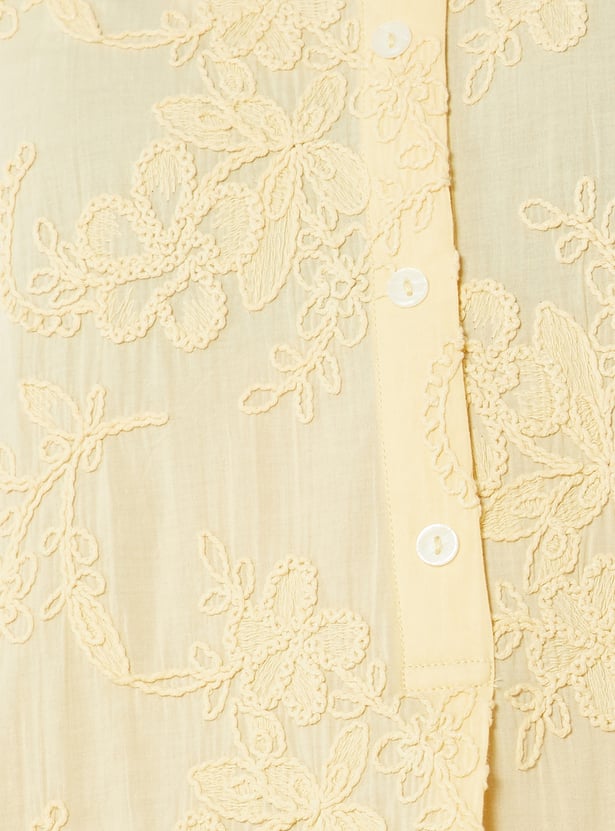 Women Embroidered Straight Kurta Set