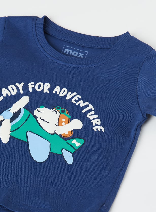 Boys Graphic Print T-shirts - Set of 3