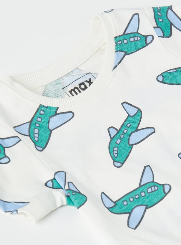 Boys Graphic Print T-shirts - Set of 3