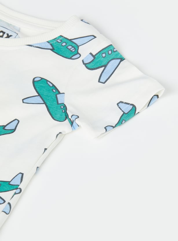 Boys Graphic Print T-shirts - Set of 3