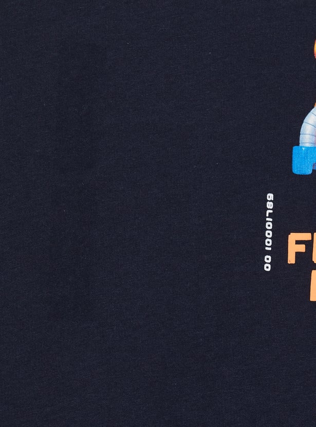 Boys Robot Print T-shirt