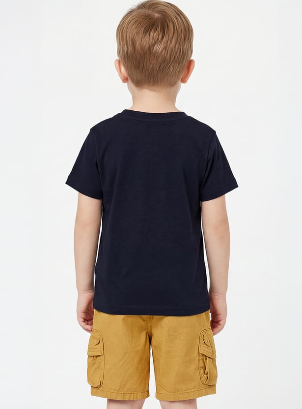 Boys Robot Print T-shirt