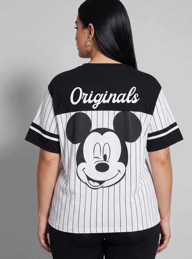 URB_N Women Mickey Mouse Oversized T-shirt