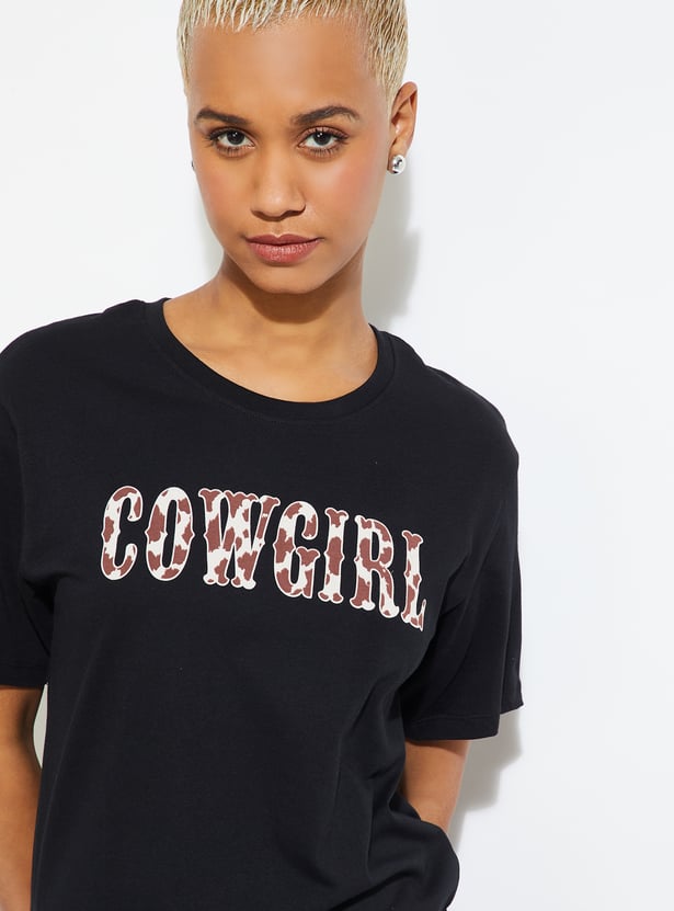 ALAYA F x URB_N Women Printed T-shirt