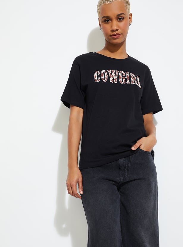 ALAYA F x URB_N Women Printed T-shirt