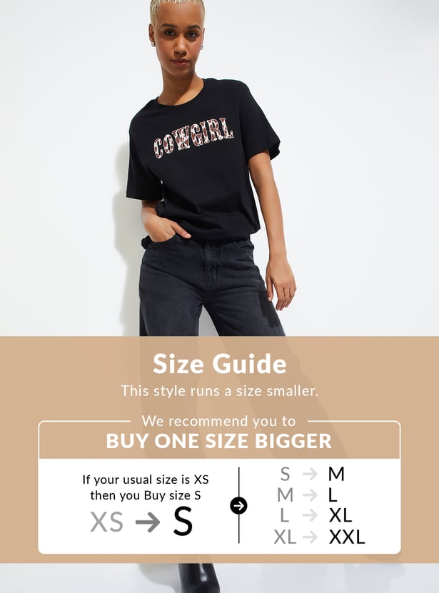 ALAYA F x URB_N Women Printed T-shirt