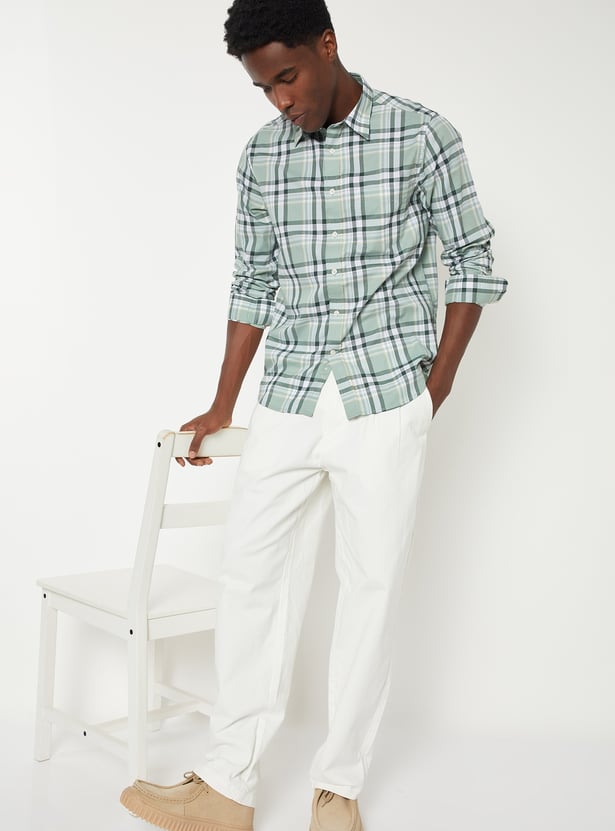 Men Checked Regular Fit Shirt