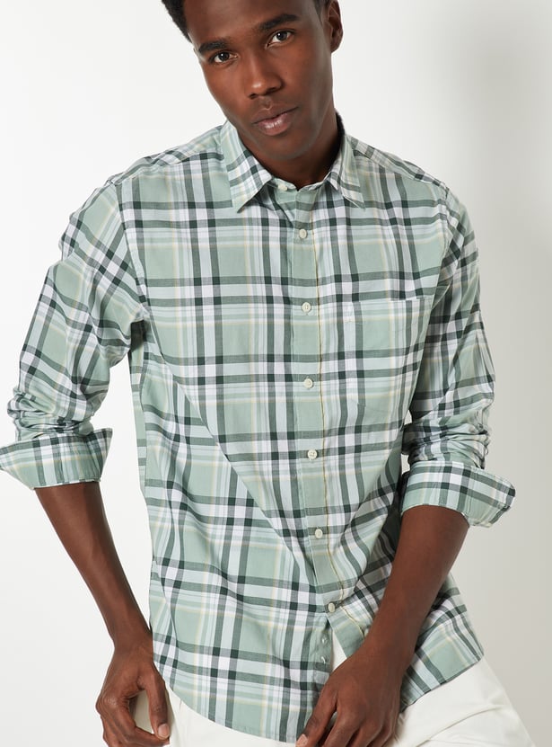 Men Checked Regular Fit Shirt