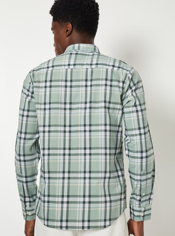 Men Checked Regular Fit Shirt