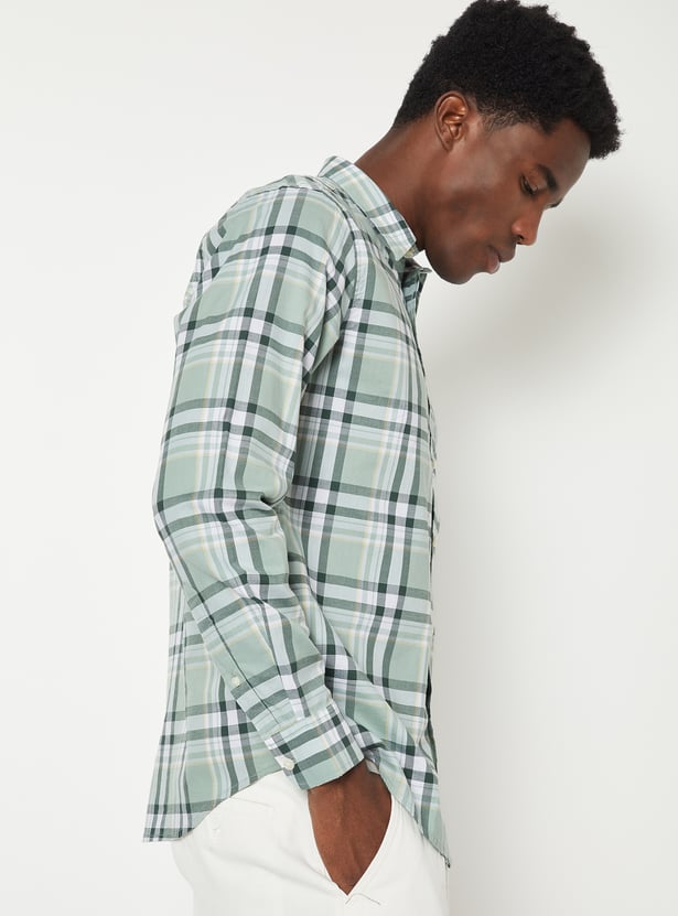 Men Checked Regular Fit Shirt
