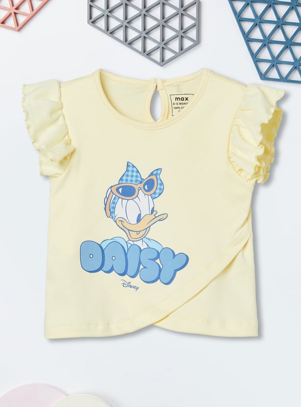 Girls Daisy Duck Print Shorts Set