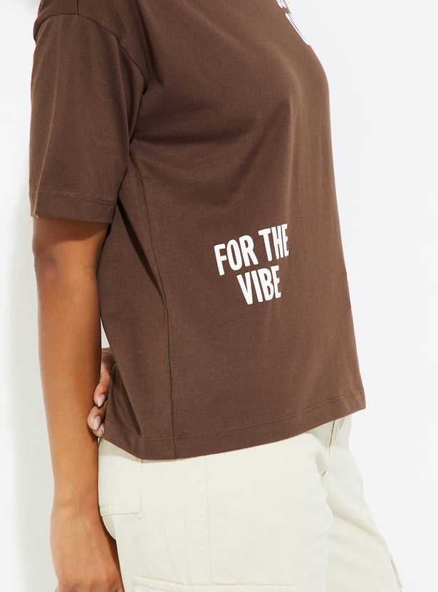 URB_N Women Oversized Back Printed T-shirt