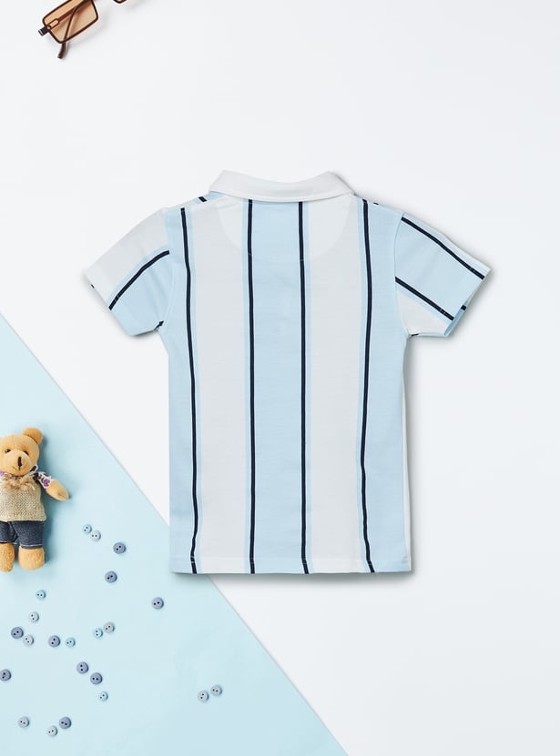 Boys Striped Polo T-shirt