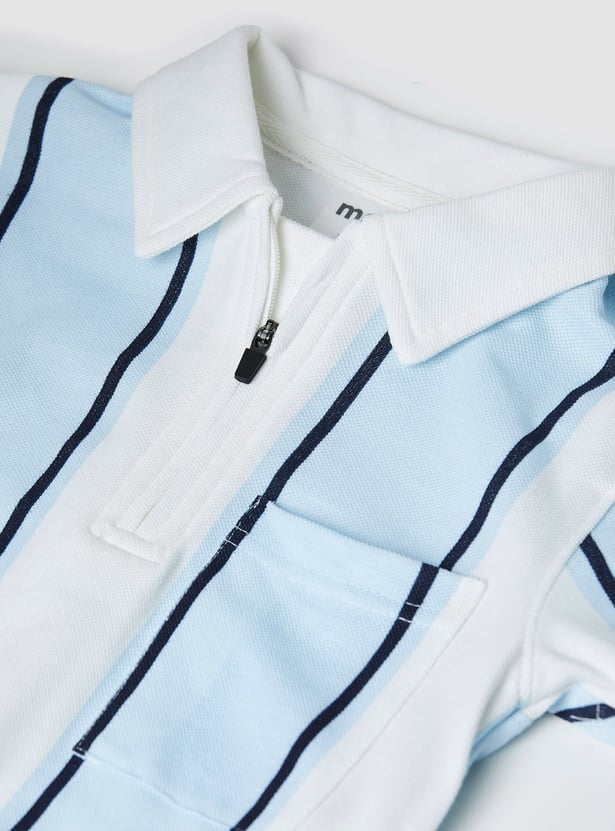 Boys Striped Polo T-shirt