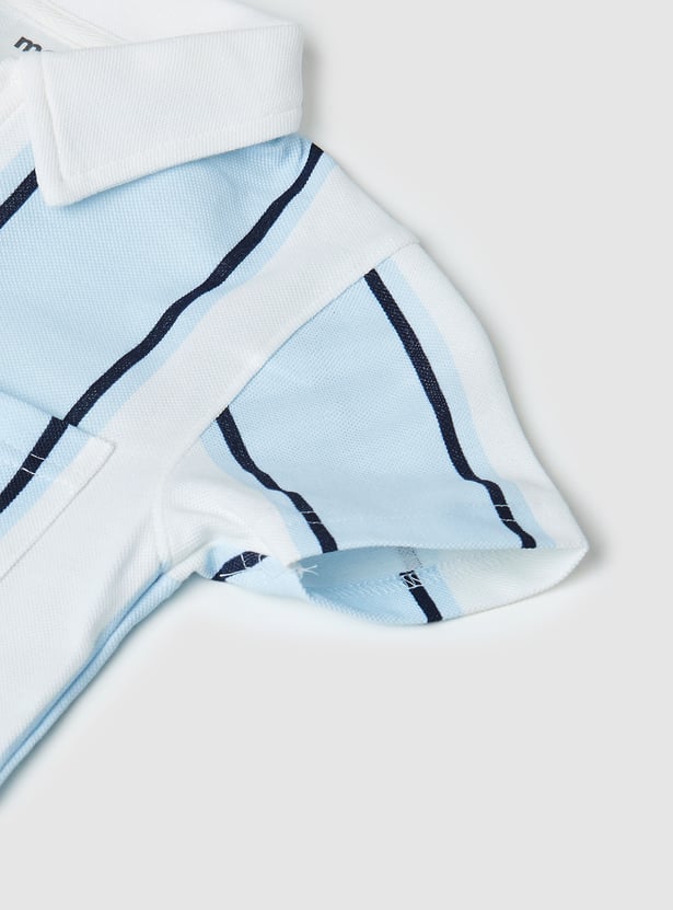 Boys Striped Polo T-shirt