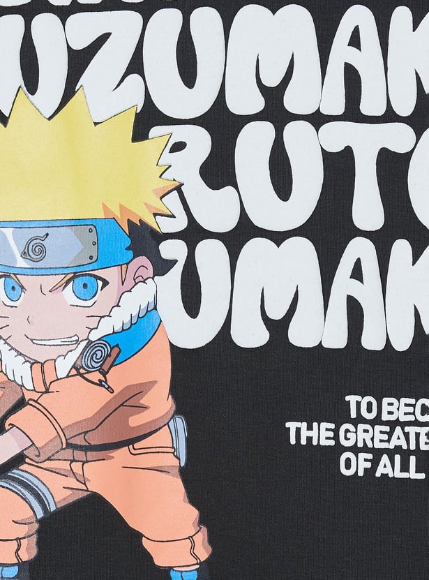 Boys Naruto Cargo Printed Shorts Set
