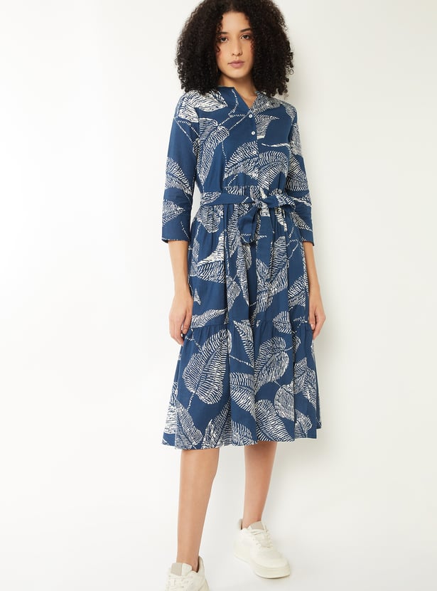 Women Printed Midi Dress