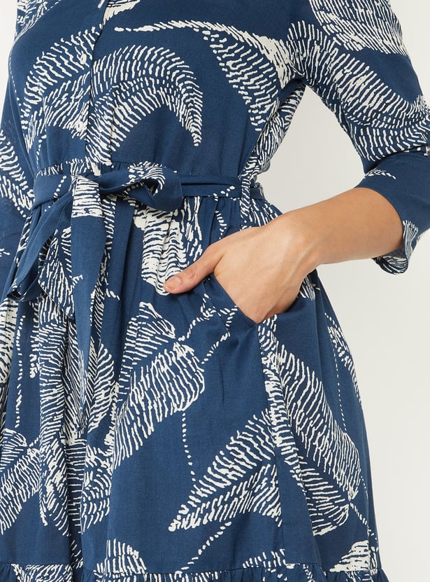 Women Printed Midi Dress