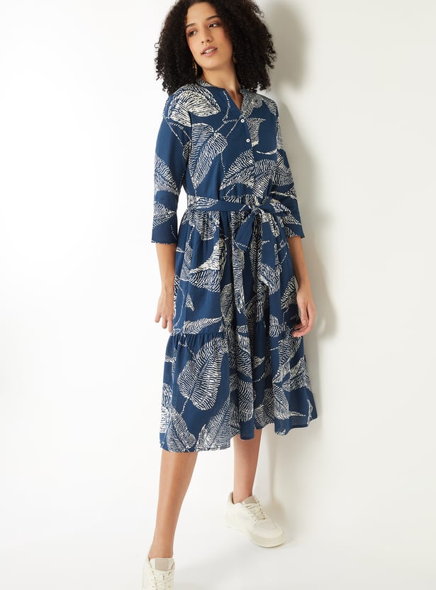 Women Printed Midi Dress