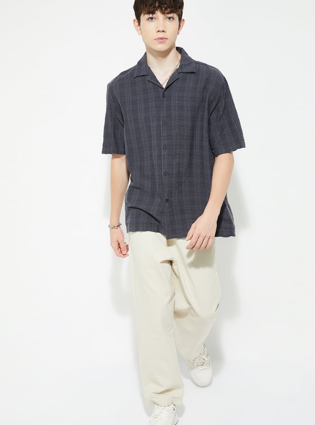 URB_N Men Striped Resort Shirt