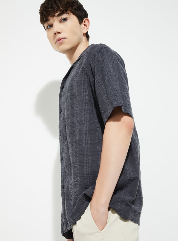 URB_N Men Striped Resort Shirt