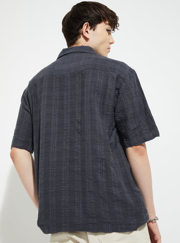 URB_N Men Striped Resort Shirt