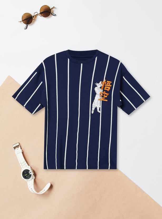 Boys Dragon Ball Z Striped T-shirt