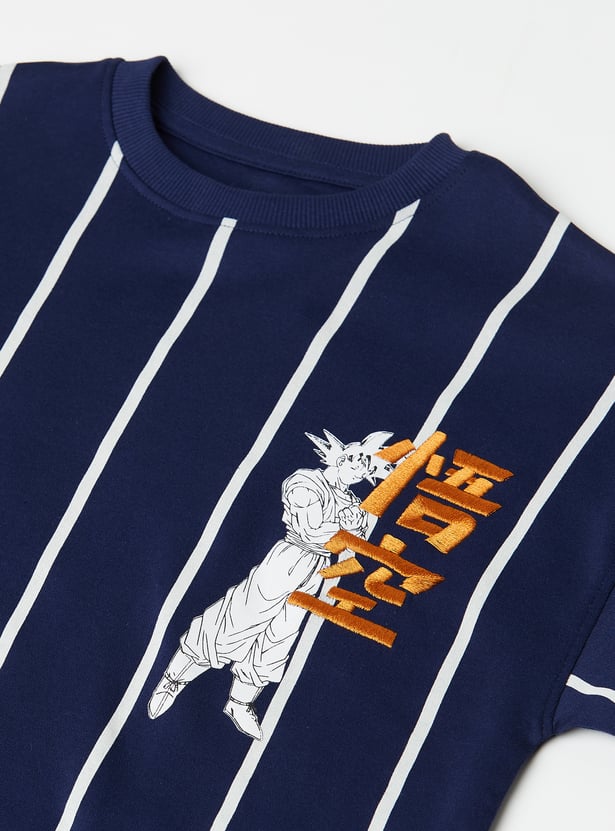 Boys Dragon Ball Z Striped T-shirt