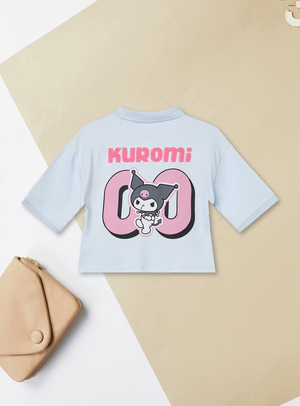 Girls Kuromi Polo T-shirt