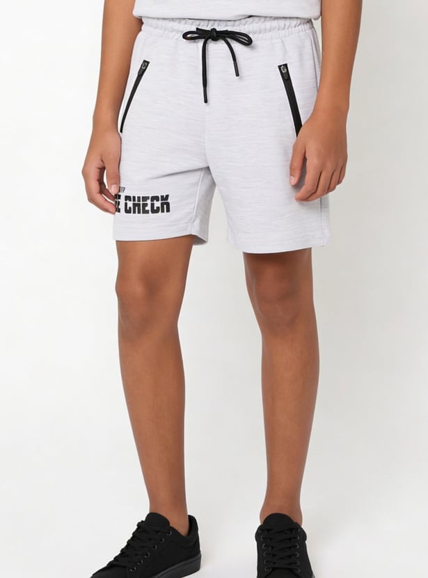 Boys Printed Shorts Set
