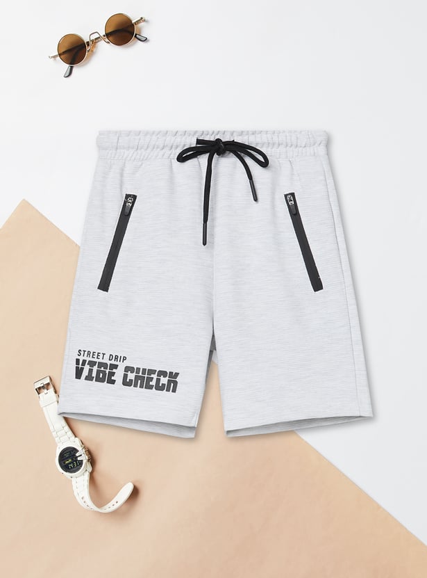 Boys Printed Shorts Set