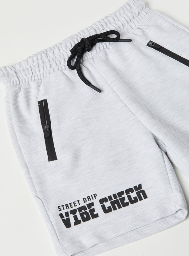Boys Printed Shorts Set