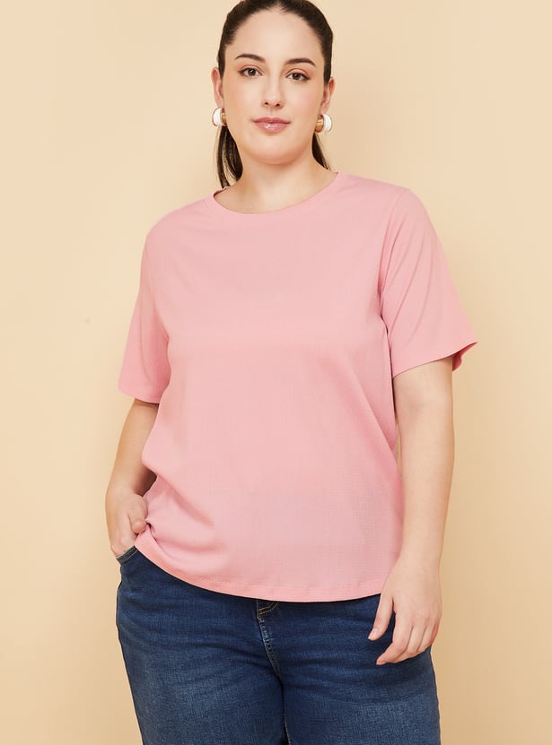 Women Textured T-shirt