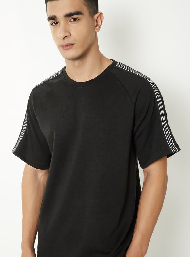 Men Side Taping Sports T-shirt