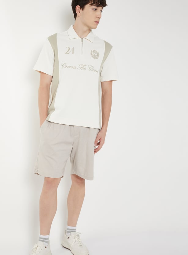 Men Embroidered Sports Polo T-shirt