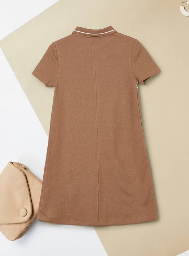Girls Colourblock T-shirt Dress