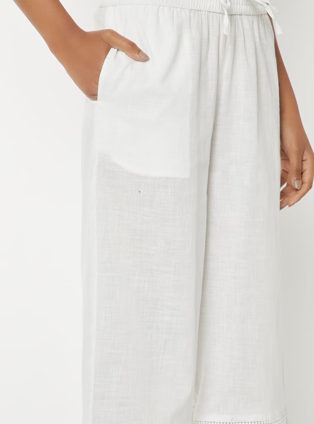 Women Embroidered Palazzos