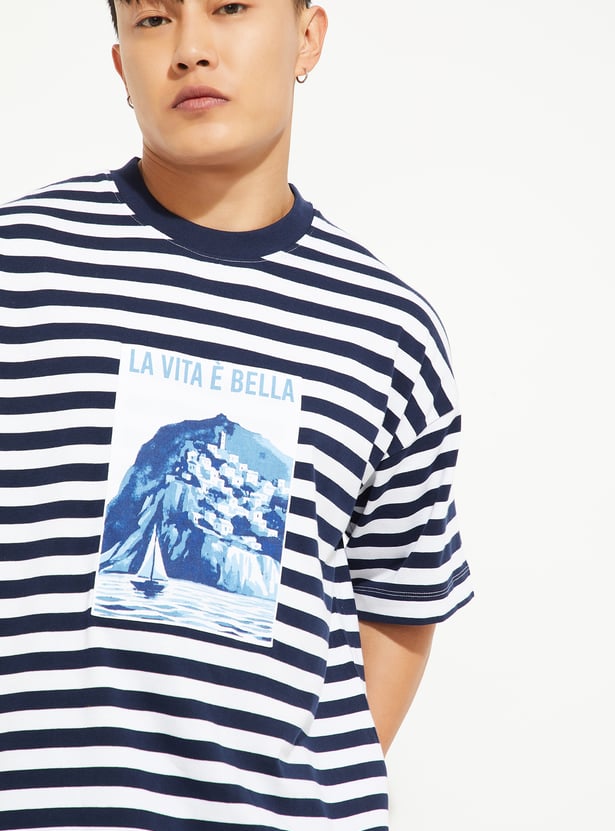 URB_N Men Striped T-shirt