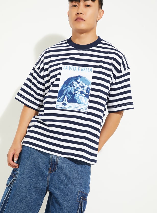 URB_N Men Striped T-shirt