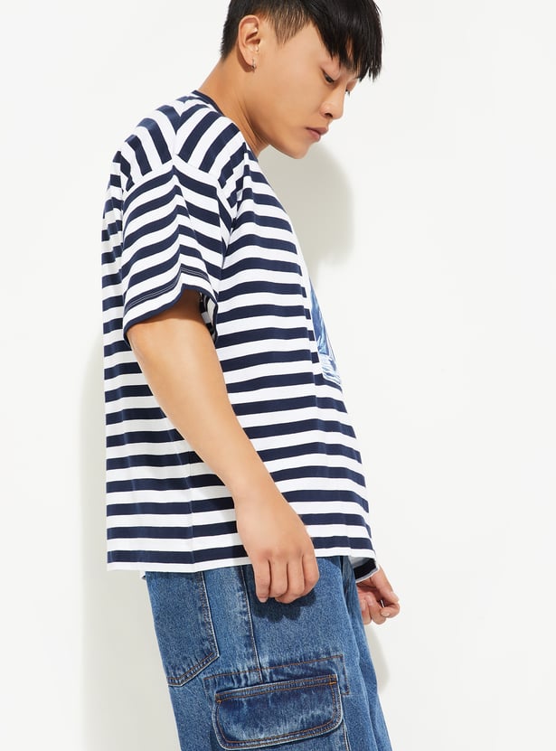 URB_N Men Striped T-shirt
