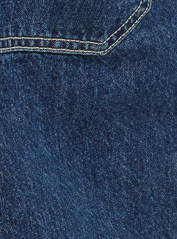 URB_N Men Washed Denim Shorts
