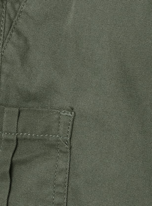 Boys Solid Cargo Joggers